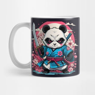 Japanese Samurai Panda Tattoo, Kawaii Ninja Panda Mug